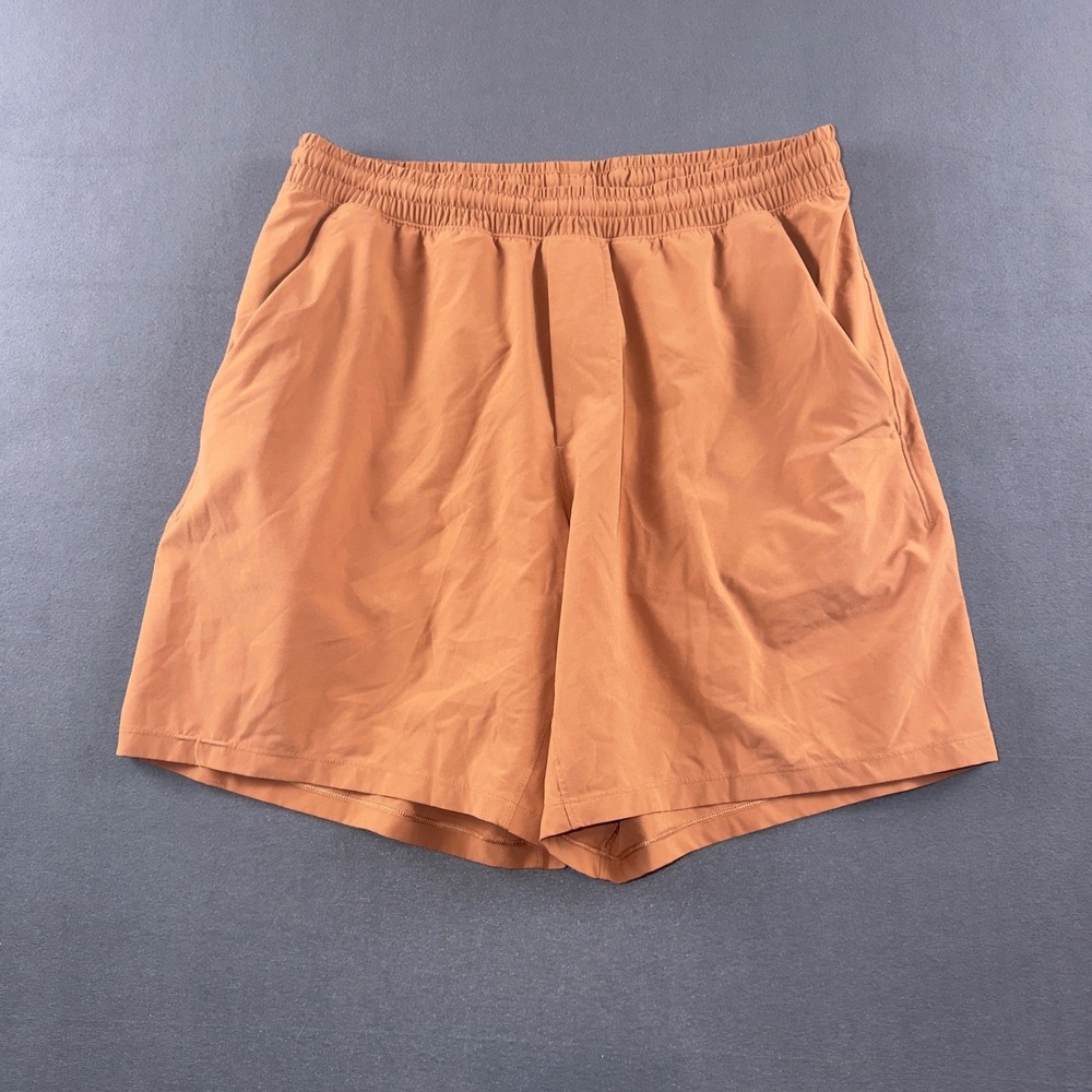 Lululemon Pace Breaker Linerless Short 7 Copper Brown Mens L LM7AL5S